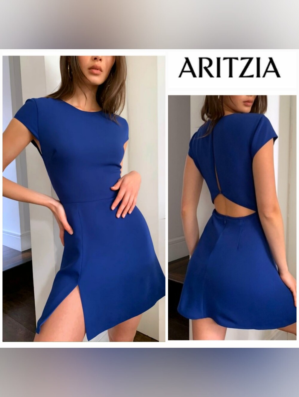 Aritzia Babaton Blue Hamptons dress Mini  Medium Fit